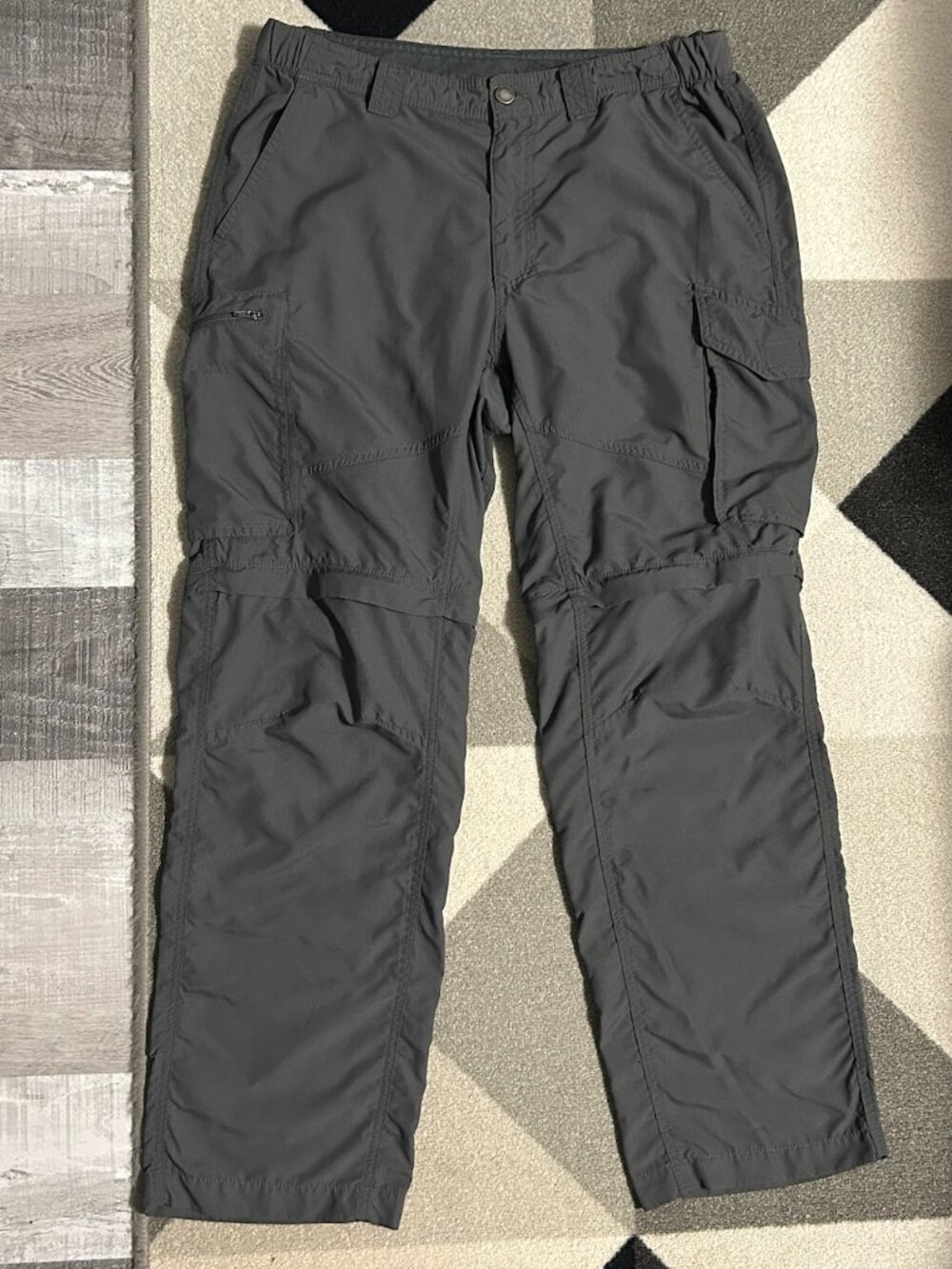 Columbia XM0102 Kestrel Trail Convertible Gray Shorts/Pants Men's W34/L30